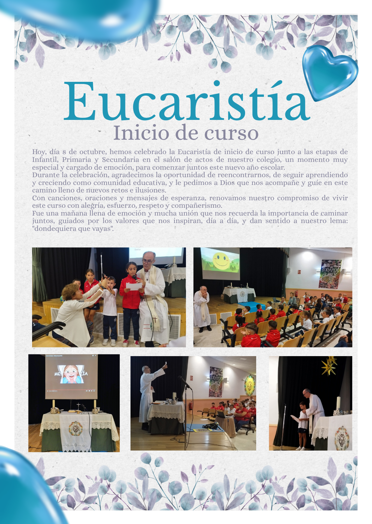 Eucaristía inicio de curso